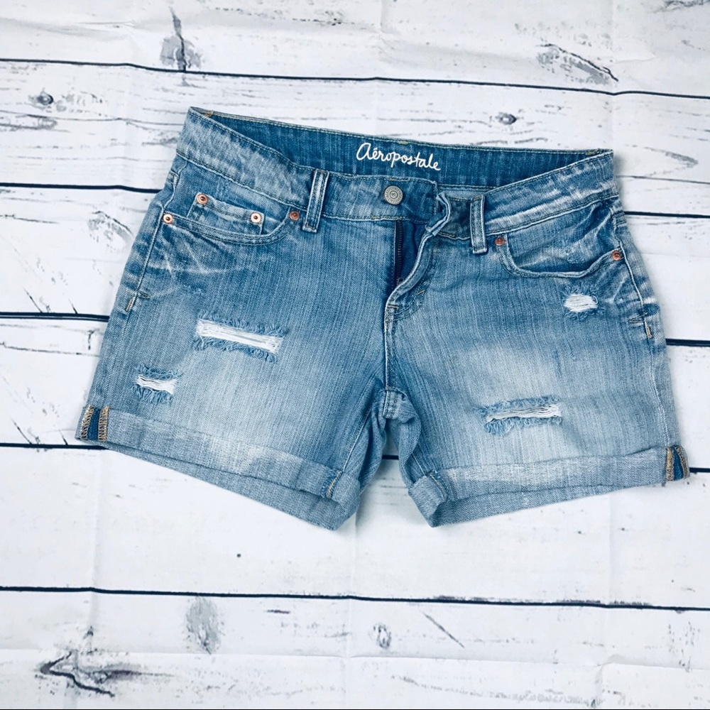 !1 aeropostale boyfriend blue short